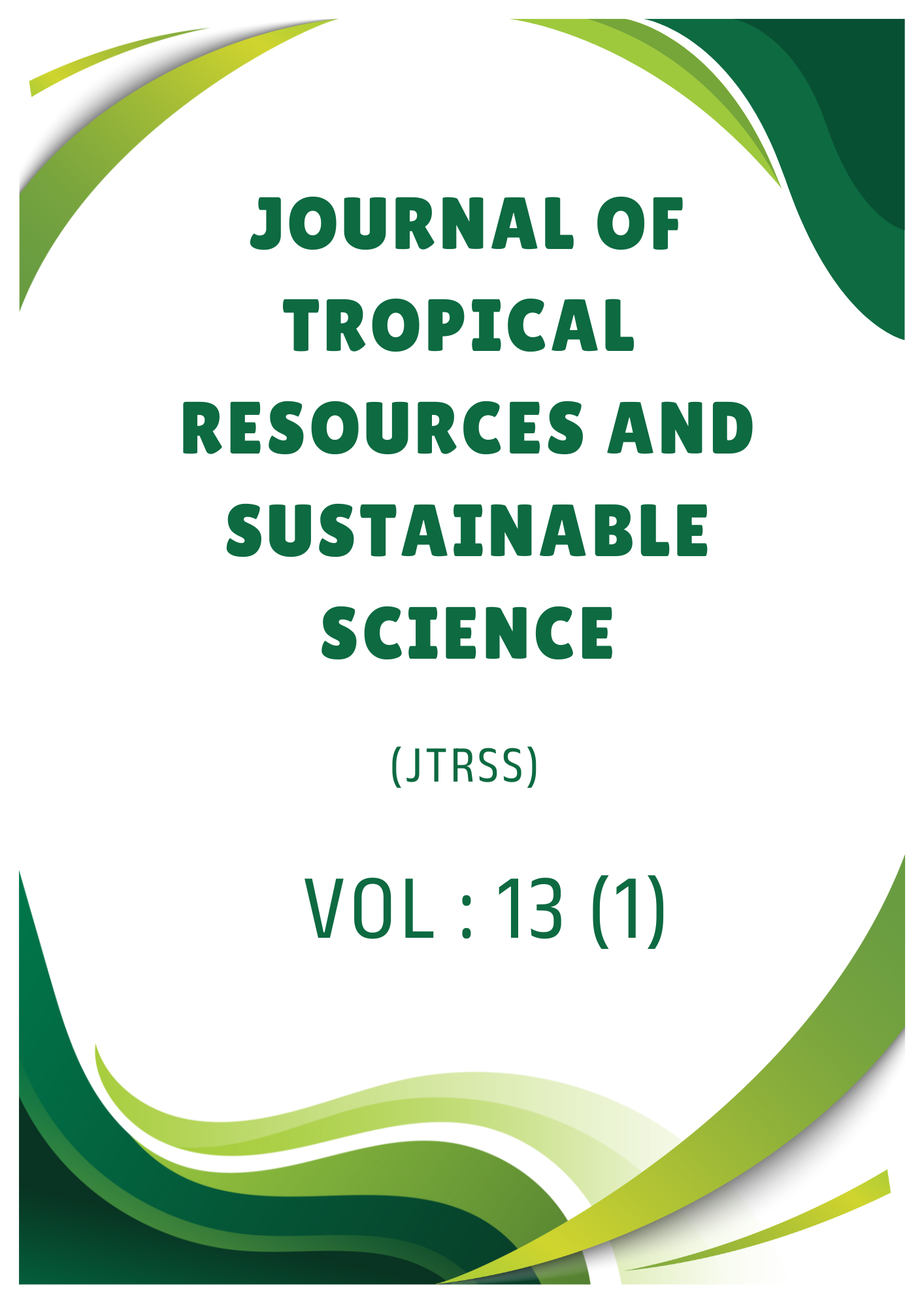 					View Vol. 13 No. 1 (2025): Journal of Tropical Resources and Sustainable Science
				