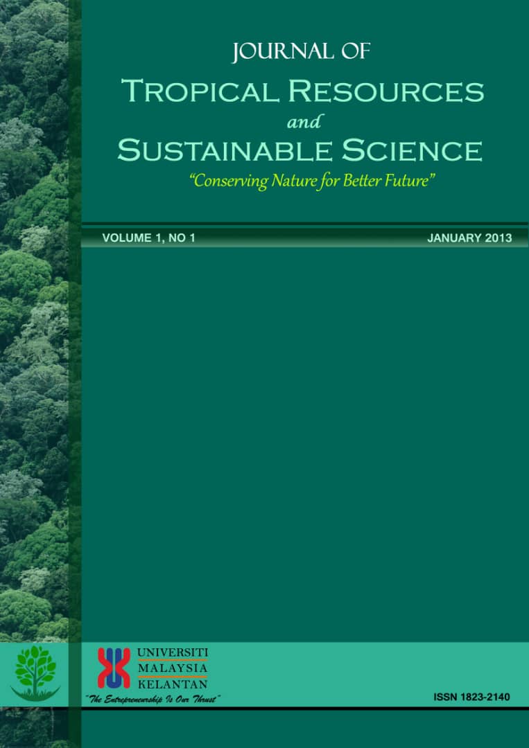 					View Vol. 1 No. 1 (2013): Journal of Tropical Resources and Sustainable Science
				